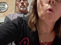 teresa, the milf slut, sucks her lover's big cock