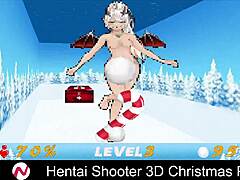 Hentai shooter 3d christmas party with big tits