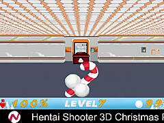 3D animated Christmas party with big-boobed babes in hentai shooter