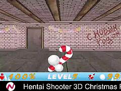 Hentai shooter 3d christmas party with big tits
