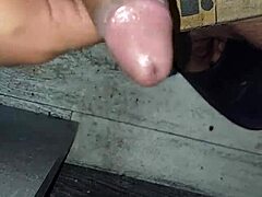 Solo Gay Guy Strokes Cock in Intense Handjob Session