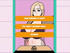 Anime style blowjob and creampie action in Foxicube games' Android 18 parody game