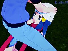 dawn and gloria share intense moments in pokemon hentai