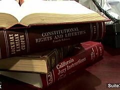 Slutty office gays give blowjobs and fuck with big cocks