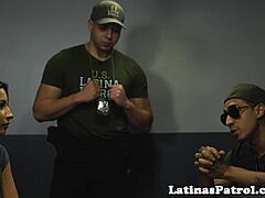 Hot Latina gets nailed during a rather unusual interview with immigration officer