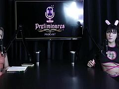 Brazilian teen in cosplay lingerie shows tattoos and gets sucked