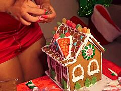 Making A Gingerbread House With Girlfriend And Friend Part 2