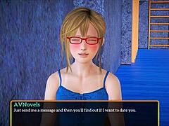 My new family 498 features blonde with small tits in game