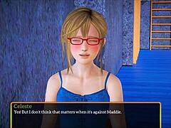 My new family 498 features blonde with small tits in game