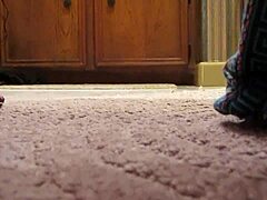 Having a steamy bathroom session with this sexy white milf, interracial fun!