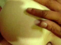 Having a steamy bathroom session with this sexy white milf, interracial fun!