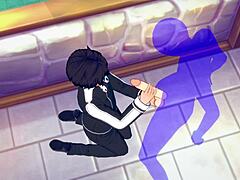 Sword Art Online yaoi: Kirito enjoys a hot handjob in this gay anime porn.