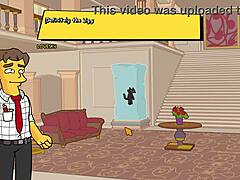 3D animated Simpsons: Burns Mansion with Lisa and Luann