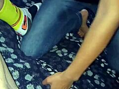 We Fell Off The Motorcycle But Still Fucked! Skinny Latina With Natural Tits And Footjob!