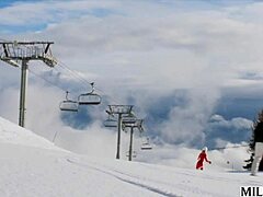 Milfy Ski Instructor Brandi Teaches Young Stud New Tricks