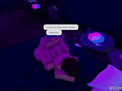 Slutty shemale gets her ass fucked in Roblox