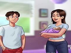 summertime saga's hot bathroom bang episode 4 13 with group action