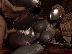 twins get wild in a steamy sex scene from atomic heart 3d animation.