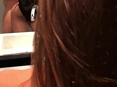 Brunette Pornstar with Big Ass Fucked Hard in Bathroom