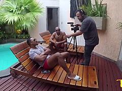 Bastidores do ted with bianca naldy, nego catra, and capoeira in double anal action