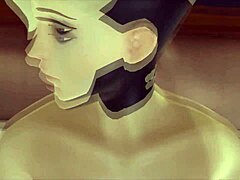 Mercy in the waifu sex simulator game.