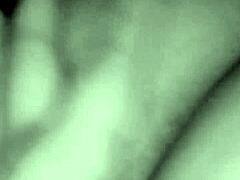 I’m amazed as this juicy milf strokes her lover’s cock till he explodes on her big tits