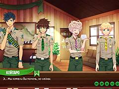 game friends camp episode 34 with russian voiceover and scoutmaster permission