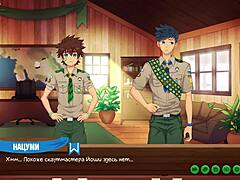 game friends camp episode 34 with russian voiceover and scoutmaster permission