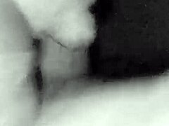 I’m amazed as this juicy milf strokes her lover’s cock till he explodes on her big tits