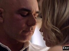 Big tits blonde gets her holes deeply drilled