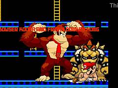 m u g e nr-18 deux - bowser koopa & donkey kong vs mario gay cartoon furry bareback.