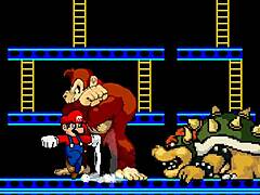 m u g e nr-18 deux - bowser koopa & donkey kong vs mario gay cartoon furry bareback.