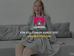 Pretty blonde enjoys her new pleasure product and does not hide it
