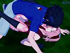 sakura haruno and naruko uzumaki, sasuke uchiha fucks you both so hard in this naruto hentai