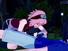 sakura haruno and naruko uzumaki, sasuke uchiha fucks you both so hard in this naruto hentai