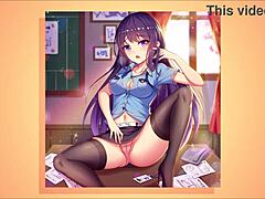 Hentai Girl Fantasy Slowly Undressing In Anime Game