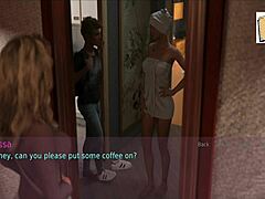 Cartoon Wife and Stepmother in Wild Game Scene