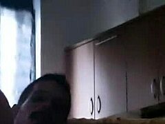 a guy enjoys a cumshot in this gay scene with his partner