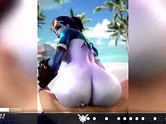 i-i'm fapping to overwatch heroes in this 3d animation contest, it's so hot