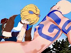 i'm watching ezreal and braum in hard yaoi sex