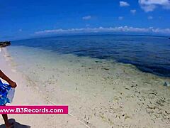 subtle outdoor fun with a beach blowjob surprise