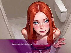 Curvy mature wife in outfit banged by stranger in public toilet in 3D hentai.