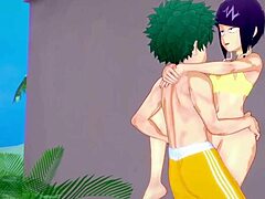 i'm obsessed with momo, kyoka, and izuku's wild hentai sex