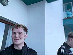 Gigantic Cock Twinks Engage in Deep Nonstop Bukkake Breeding Orgy with Bareback Action