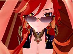 Mavuika sucks and fucks in jean's office pov