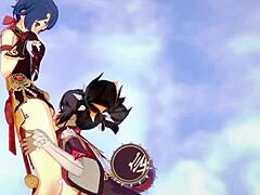 hey, wanna see ganyu and keqing in wild futanari action?