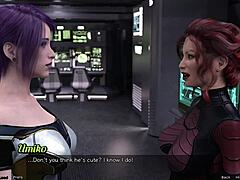 Stranded in space 2, cute step sisters seduce with huge boobs