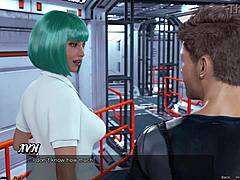 Stranded in space 2, cute step sisters seduce with huge boobs