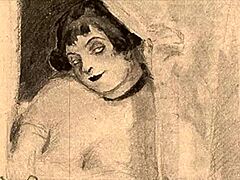 look at these vintage erotic drawings