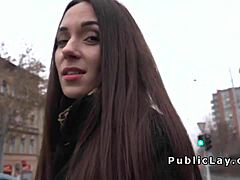 Russian MILF in public scene of the day